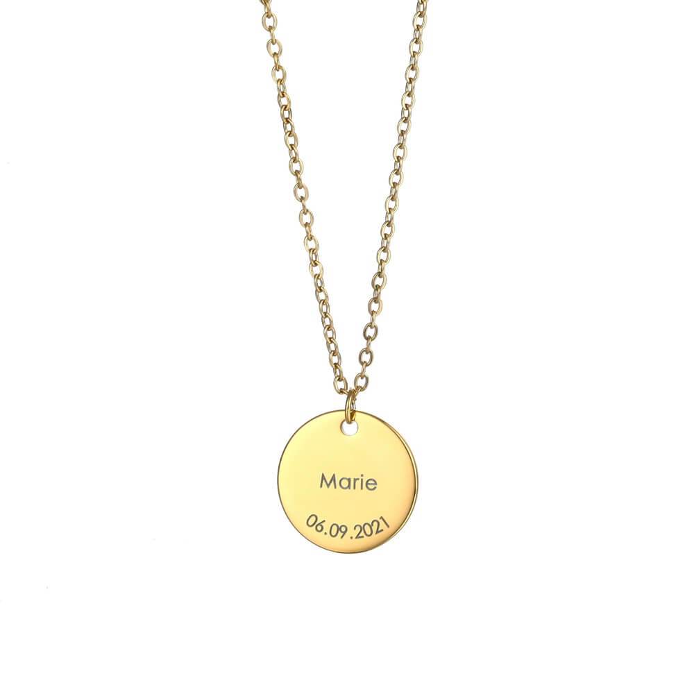 Collana Personalizzata Rotonda in Acciaio