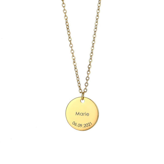 Collana Personalizzata Rotonda in Acciaio