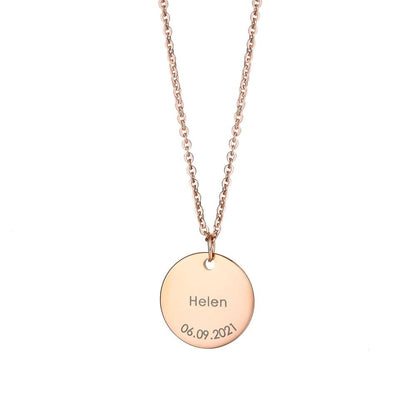 Collana Personalizzata Rotonda in Acciaio
