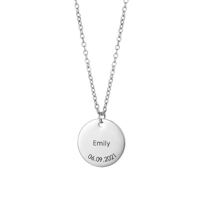 Collana Personalizzata Rotonda in Acciaio