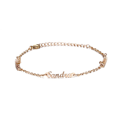 Bracciale Personalizzato con Nomi in Acciaio