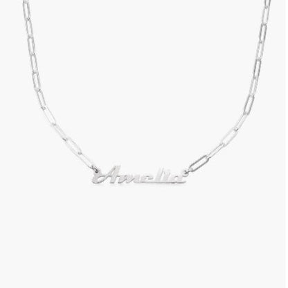 Collana con Nome Personalizzato in Acciaio Inossidabile