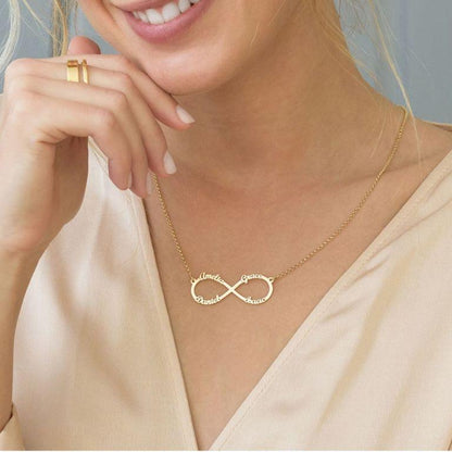 Collana Infinito Personalizzata con Nomi in Acciaio