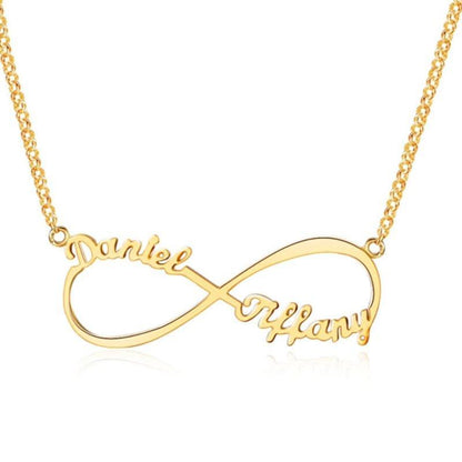 Collana Infinito Personalizzata con Nomi in Acciaio