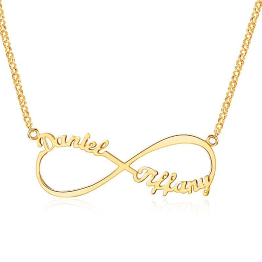 Collana Infinito Personalizzata con Nomi in Acciaio