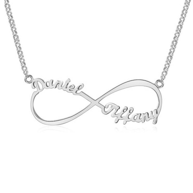 Collana Infinito Personalizzata con Nomi in Acciaio