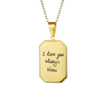 Collana Personalizzata con Nome, Incisa, Acciaio