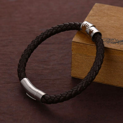 Bracciale Personalizzato con Nomi e Impronte in Argento