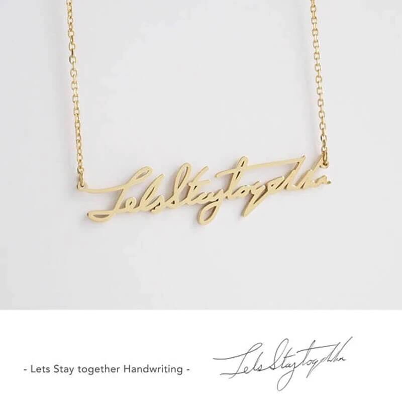 Collana Personalizzata Scritta a Mano Acciaio