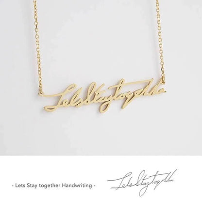 Collana Personalizzata Scritta a Mano Acciaio
