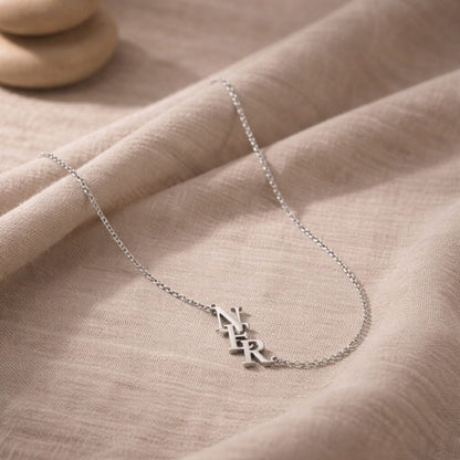Collana con Iniziali Personalizzata Acciaio