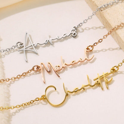 Collana con Nome Personalizzato in Acciaio Inossidabile