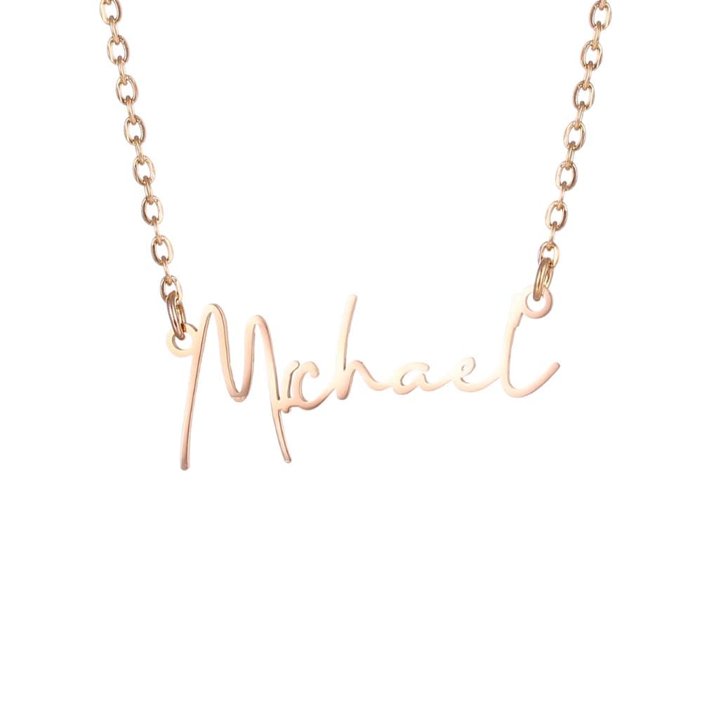 Collana con Nome Personalizzato in Acciaio Inossidabile