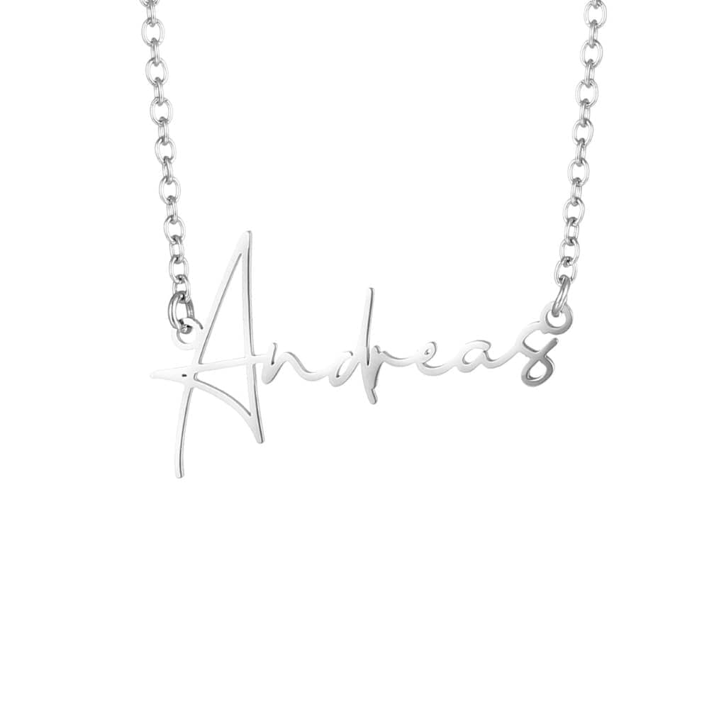 Collana con Nome Personalizzato in Acciaio Inossidabile