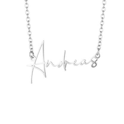 Collana con Nome Personalizzato in Acciaio Inossidabile