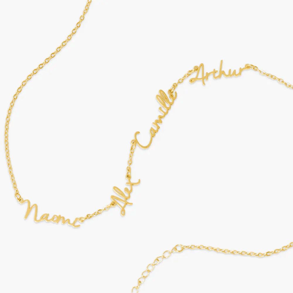 Collana con Nomi Personalizzata in Acciaio Inossidabile