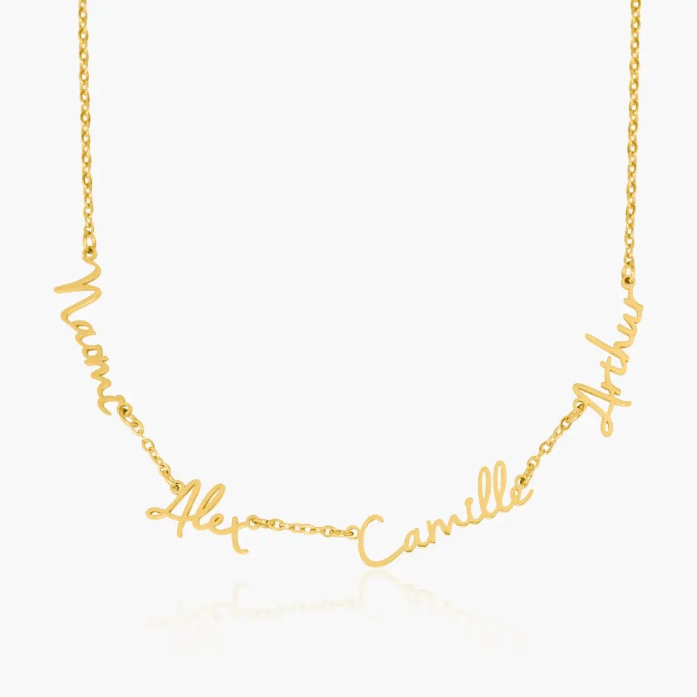 Collana con Nomi Personalizzata in Acciaio Inossidabile