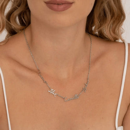 Collana con Nomi Personalizzata in Acciaio Inossidabile