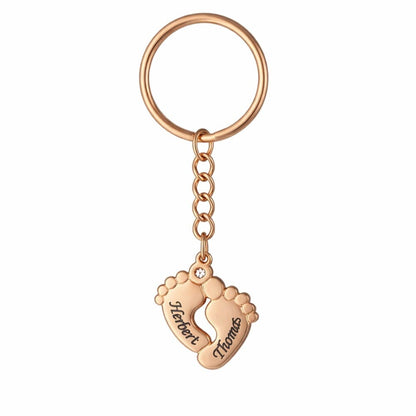Collana Piedino Personalizzata con Zircone Inciso