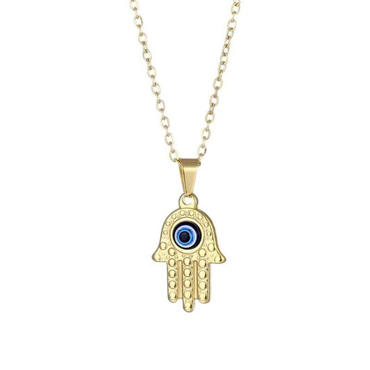 Collana Mano di Fatima Personalizzata Incisa Oro Argento