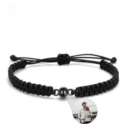 Bracciale Personalizzato con Foto Proiettabile Argento