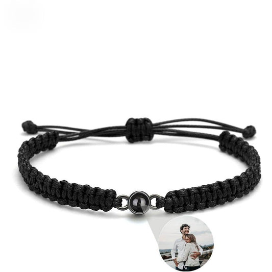 Bracciale Personalizzato con Foto Proiettabile Argento