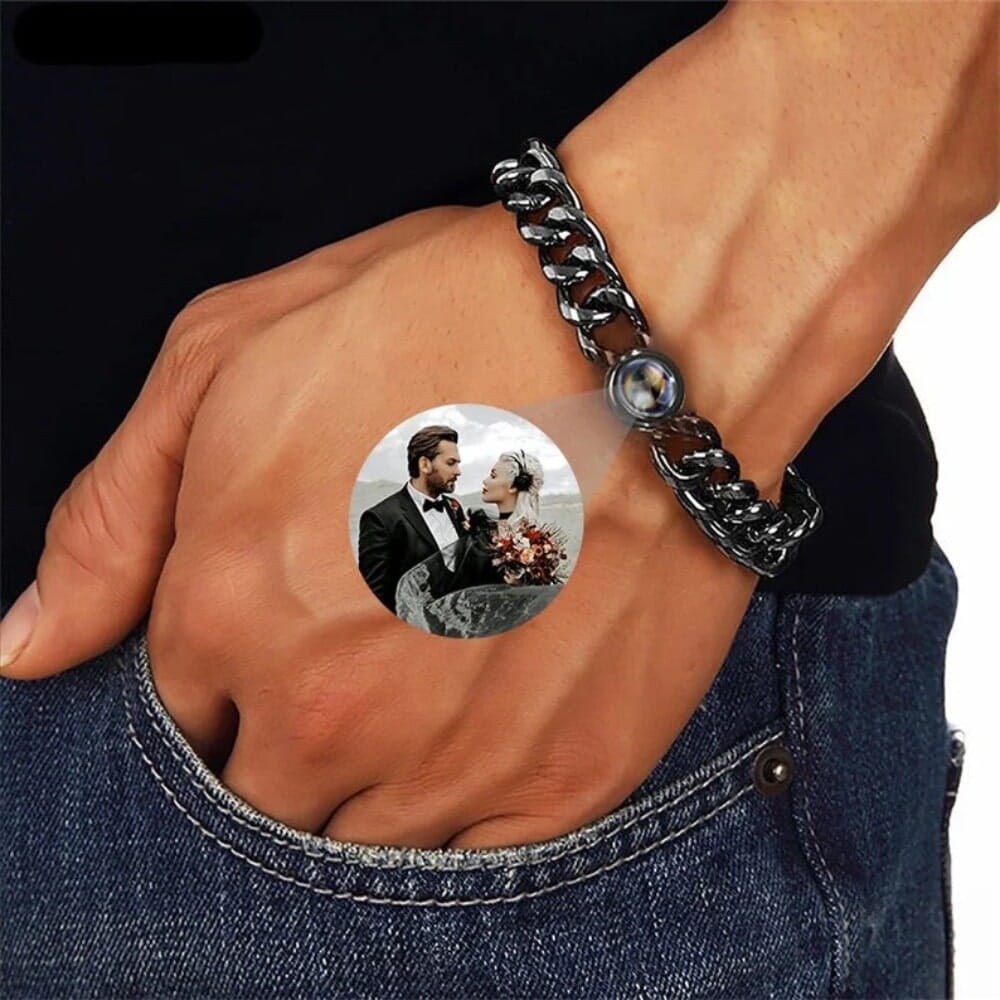Bracciale Personalizzato con Foto Proiettabile