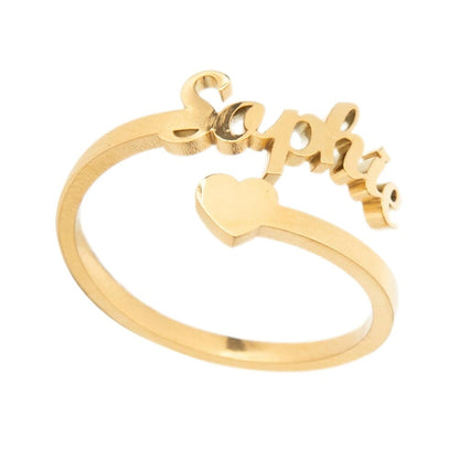 Anello Personalizzato con Nome in Acciaio
