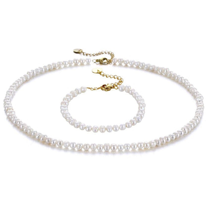 Collana Perle d'Acqua Dolce Personalizzabile Acciaio
