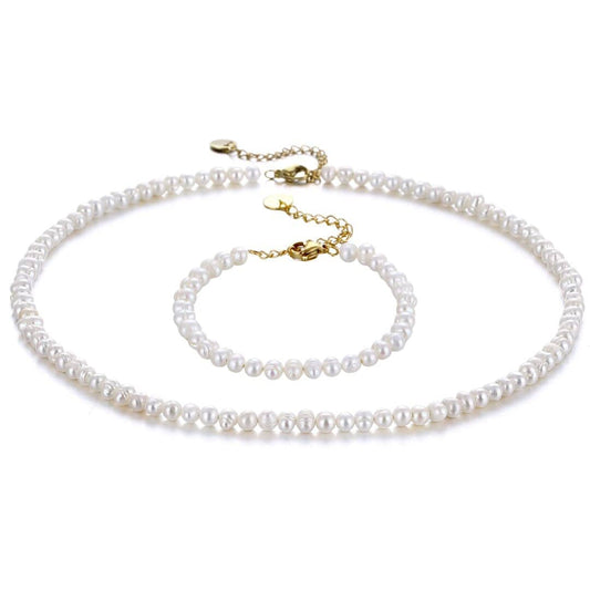 Collana Perle d'Acqua Dolce Personalizzabile Acciaio