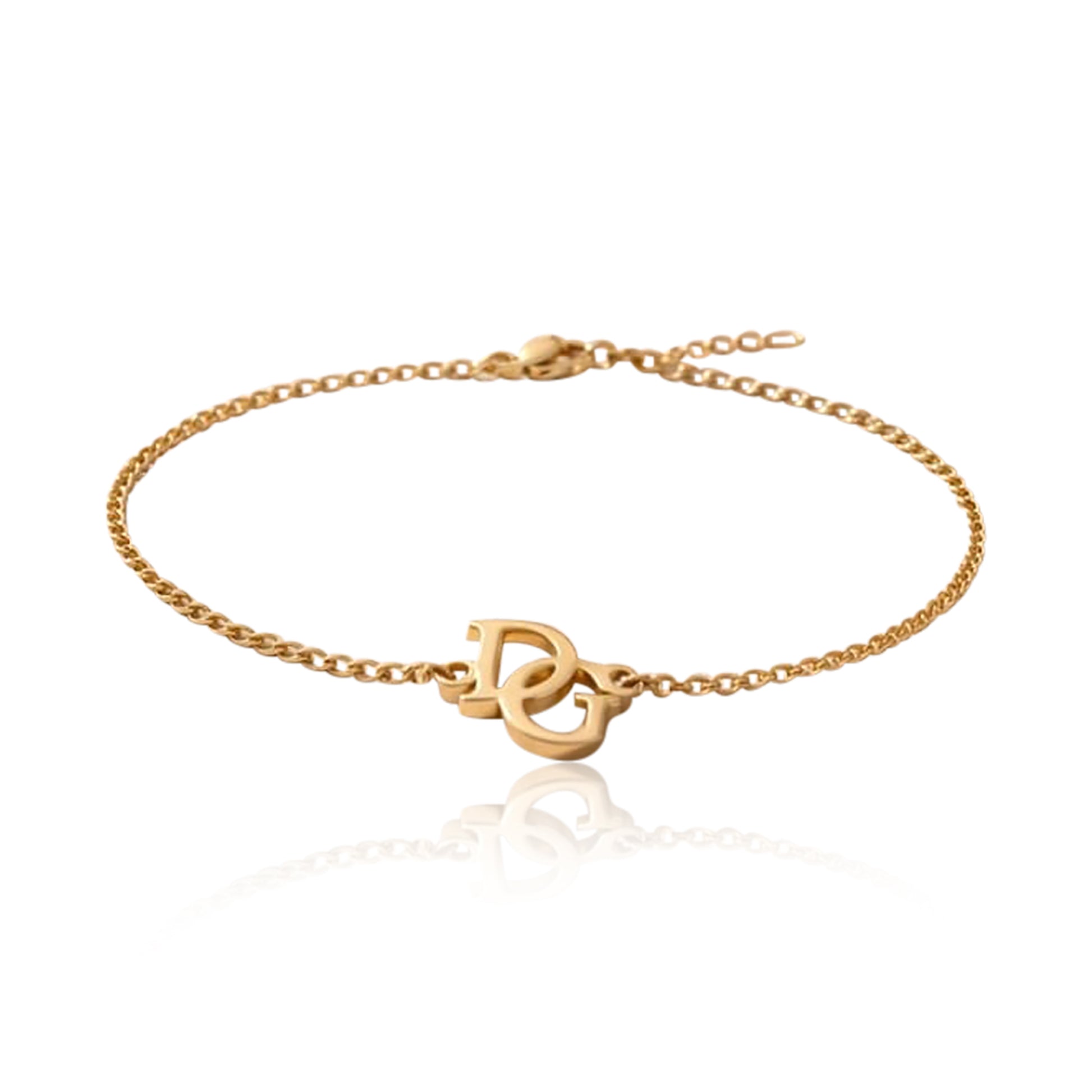 set collana e bracciale con iniziali intrecciate personalizzabili