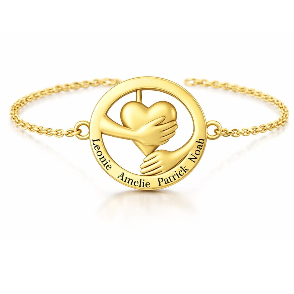 Collana Mano di Fatima Incisa Acciaio Placcato Oro