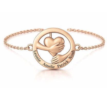 Collana Mano di Fatima Incisa Acciaio Placcato Oro
