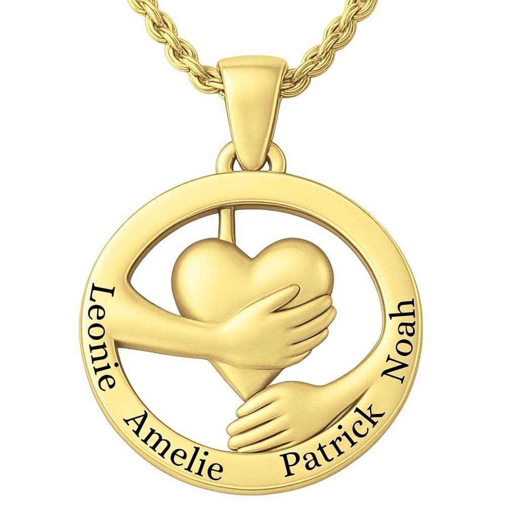 Collana Cuore Personalizzata in Acciaio Placcato Oro