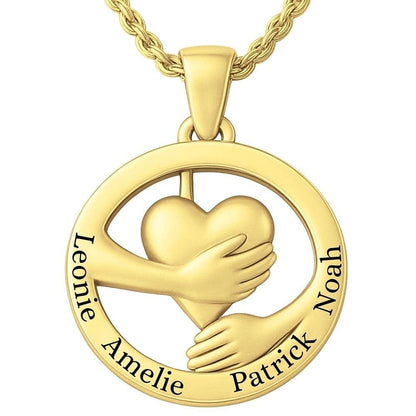 Collana Cuore Personalizzata in Acciaio Placcato Oro