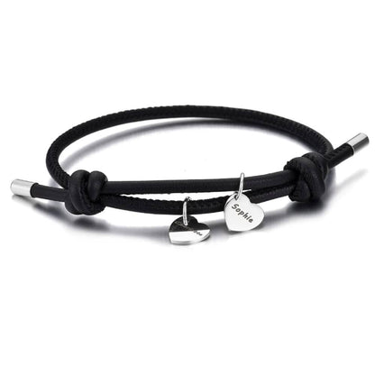 Bracciale Personalizzato con Nome Inciso Acciaio Inox